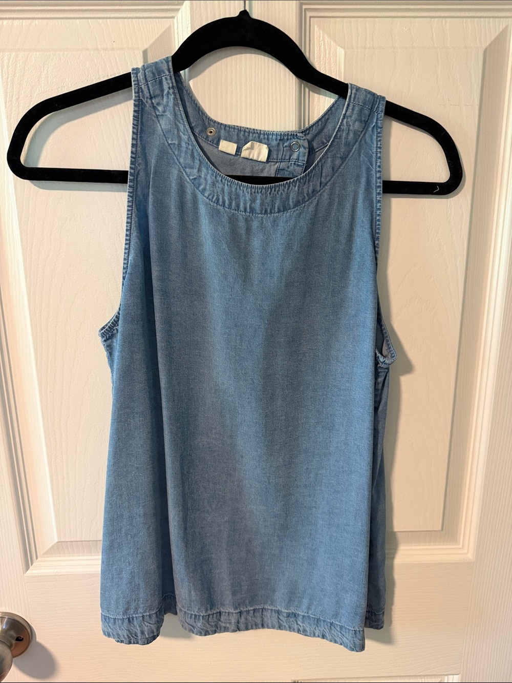 GAP Light Blue Denim-Style Sleeveless Tank